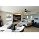 Astrea 52 inch Matte Black with Matte Black/Sepia Brown Reversible Blades Ceiling Fan